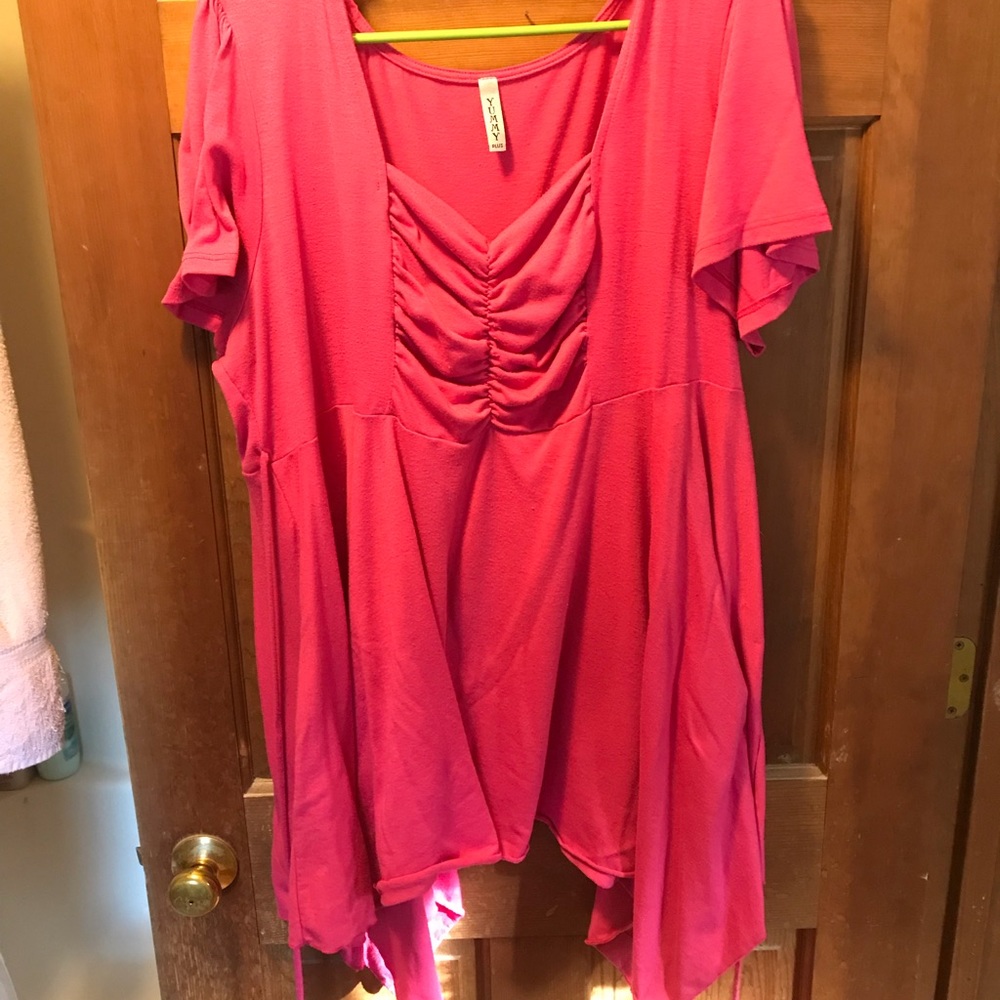 Pink empire waist shirt